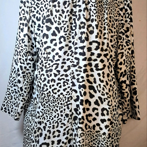Chico's women's animal print blazer sz medium/2 - Picture 6 of 7